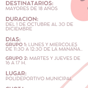 Taller Yoga para adultos (octubre a diciembre)