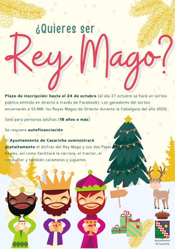 Inscripción como Rey Mago (hasta el 24 de octubre)