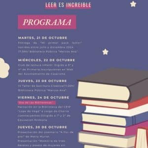 Club de Lectura Infantil, niños/as de 3º y 4º de Primaria (comienzo 22 de octubre)
