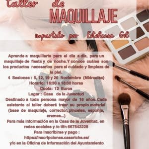 Taller de maquillaje (4 sesiones los miércoles)