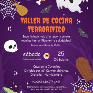 Taller de cocina terrorífico para niños/as de 6 a 12 años (25 de octubre)