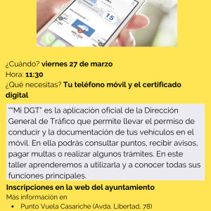 Taller práctico "Mi DGT" (viernes 27 de marzo)